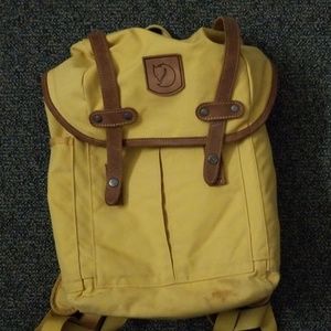 Used Fjallraven Rucksack No. 21 Mini Ochre